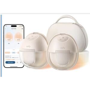 Eufy Wearable Breast Pump S1 Pro Hands-Free Tech App Control With Case, Used